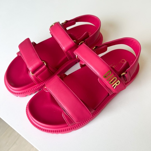 Dior Shoes - Dior DiorAct Leather Sandals in Pink